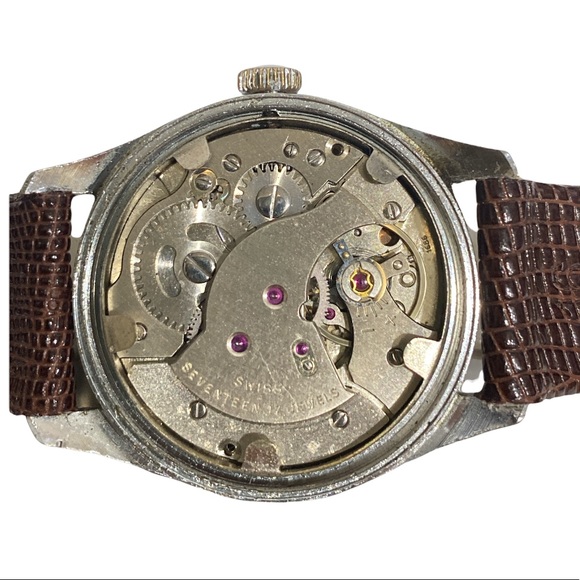 Astra Vintage Watch with Brown Leather Strap - Picture 6 of 6